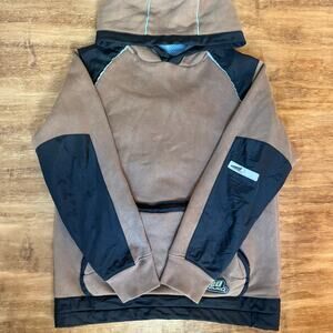 Wired for Sound Hoodie Brown Kids Large - Built In Headphones and Speakers